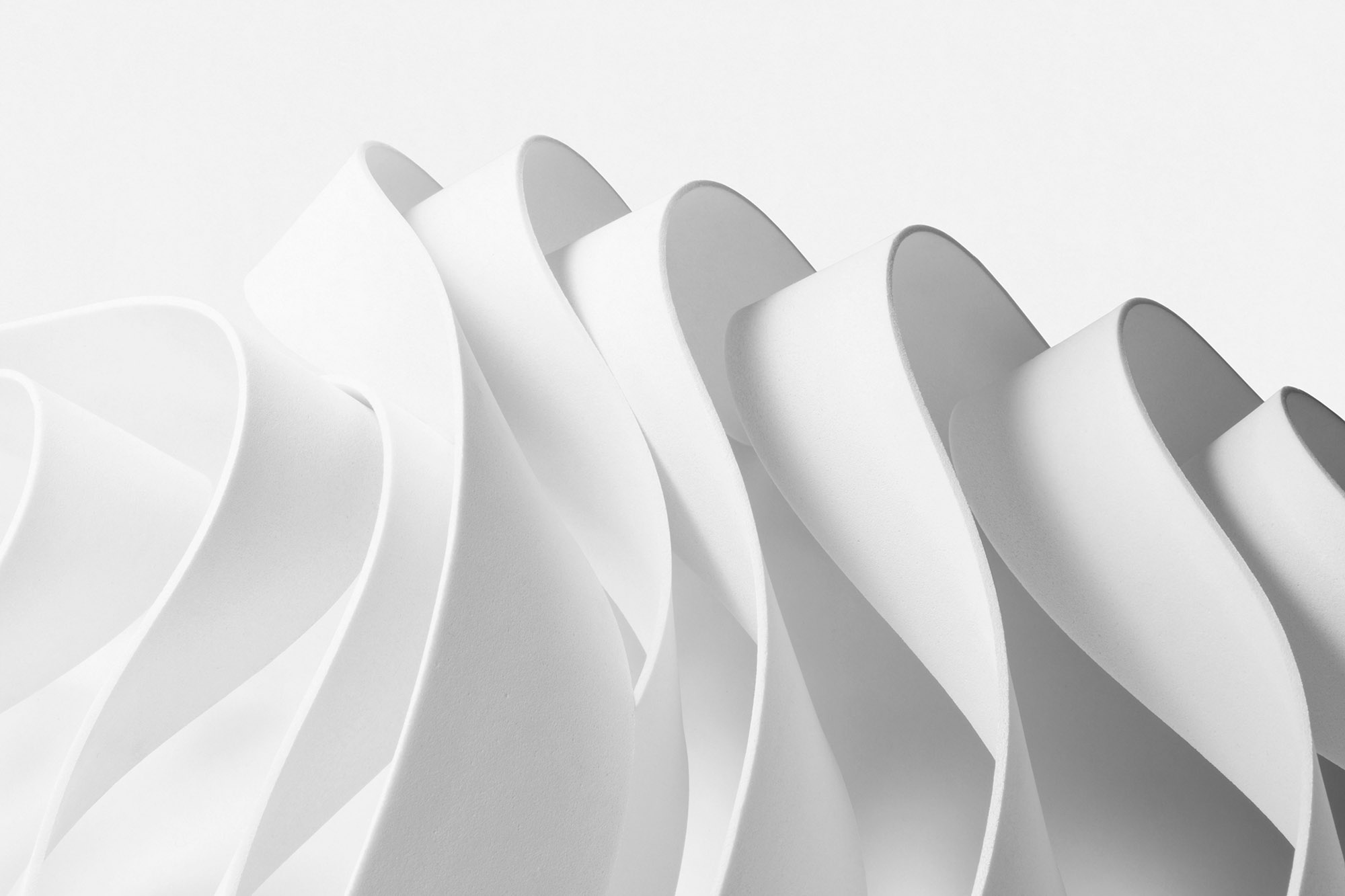abstract white background wavy