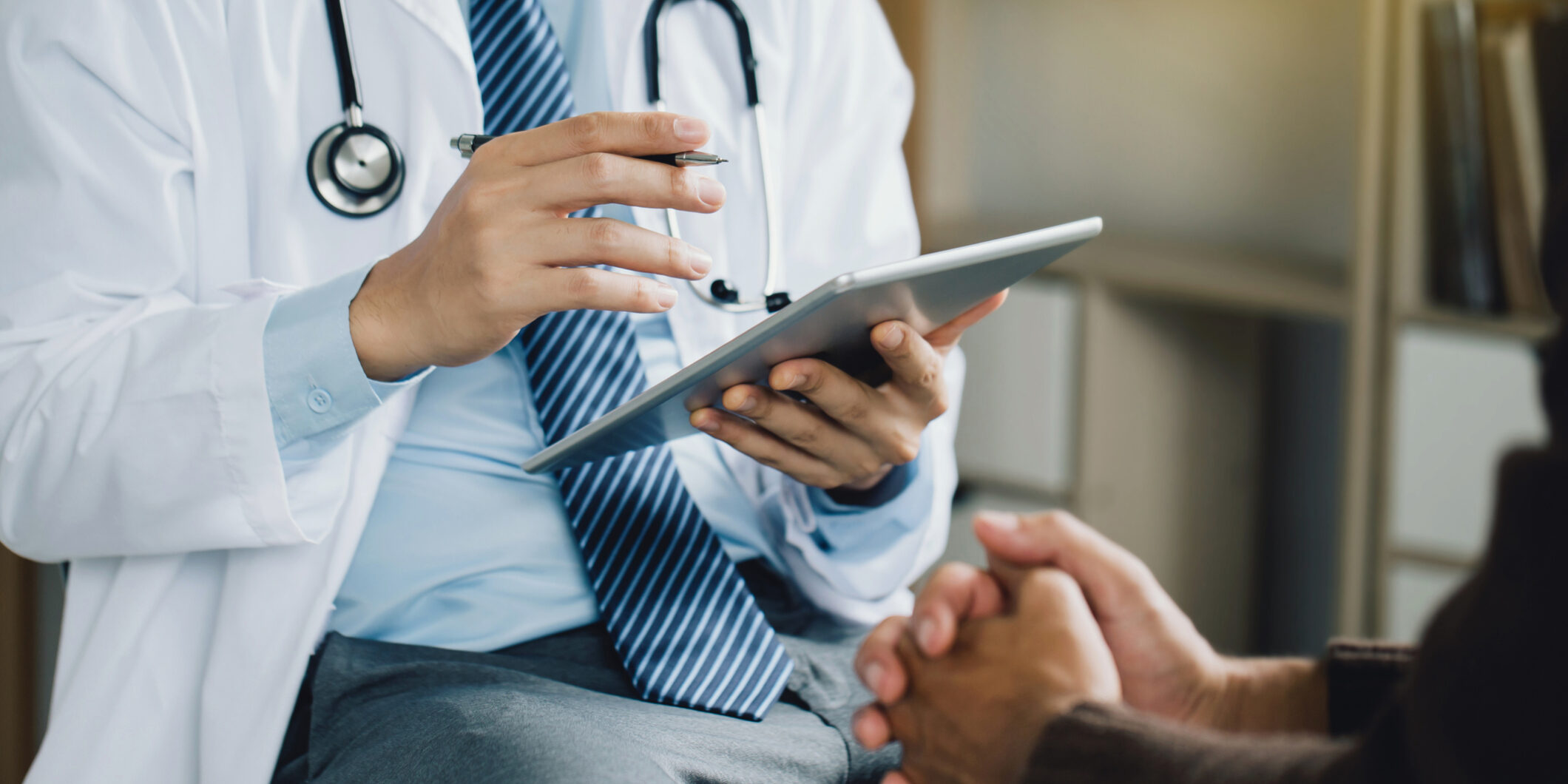 Psychiatrist or professional psychologist counseling or therapy session to male patients suffering from mental health problems. due to economic failure after the COVID-19 pandemic. PTSD Mental health.